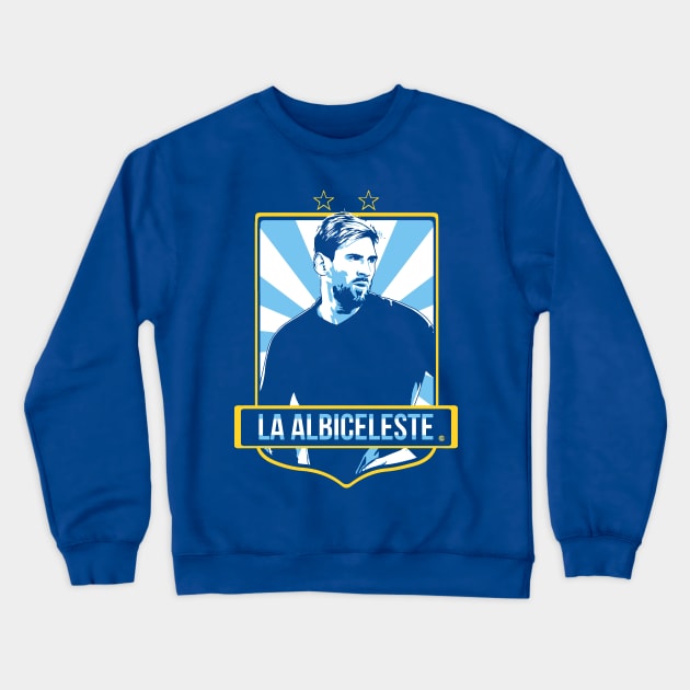 Albiceleste Crewneck Sweatshirt by bumfromthebay